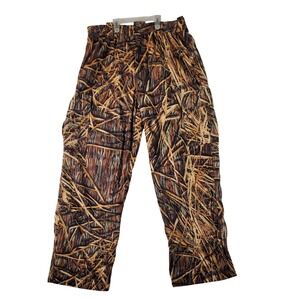 Mossy Oak Shadow Grass Brand Camo Hunting Pants Men's Size L Lined
